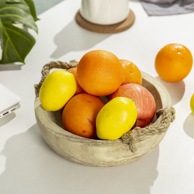 Bol à fruits en bois fait à la main
