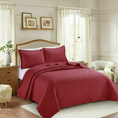 Bernet Polyester Geometric Shapes Bedspread with Pillowcases