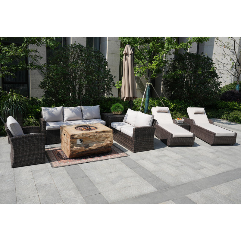 - Person Patio Conversation Set with Cushions