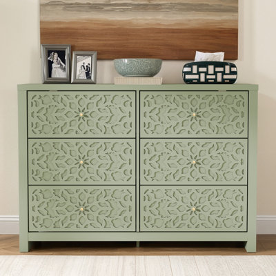 Lukasik 45.4'' W 6-Drawer Double Dresser