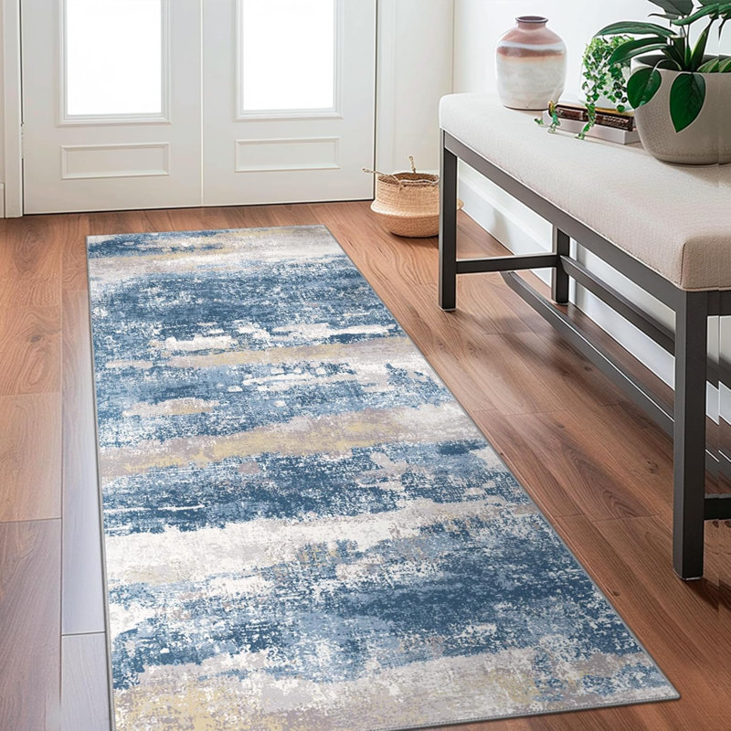 Tapis de couloir pour couloir 2 x 6 tapis de couloir lavable à la machine