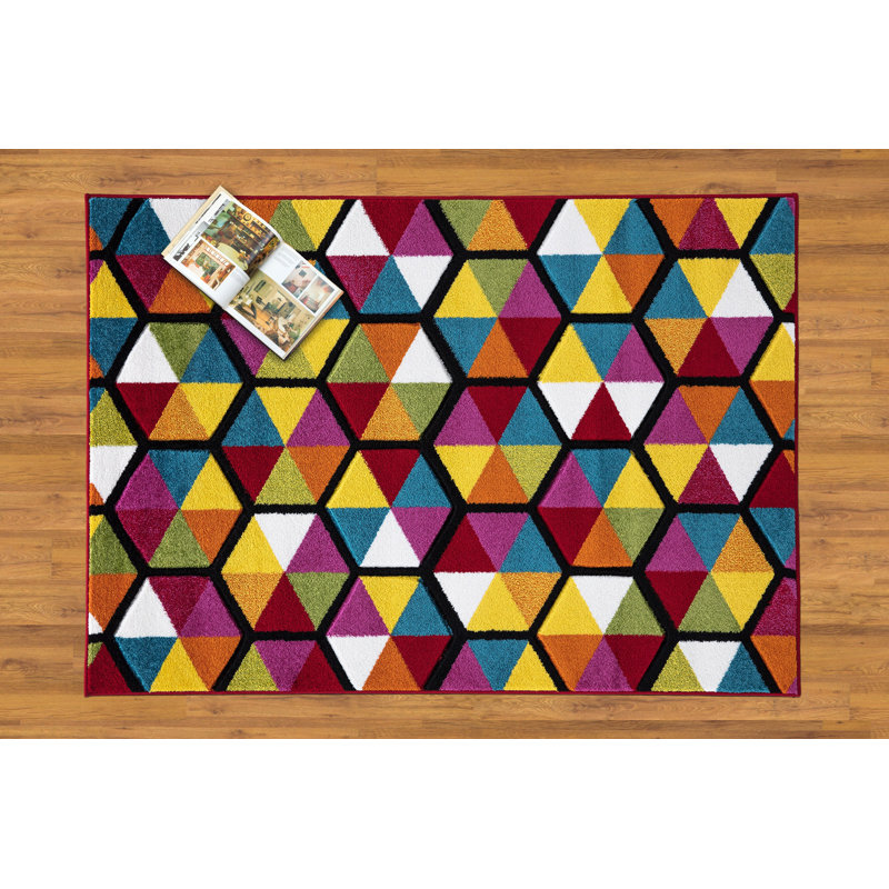 Aranea Geometric Area Rug, Rectangle 200 x 290cm