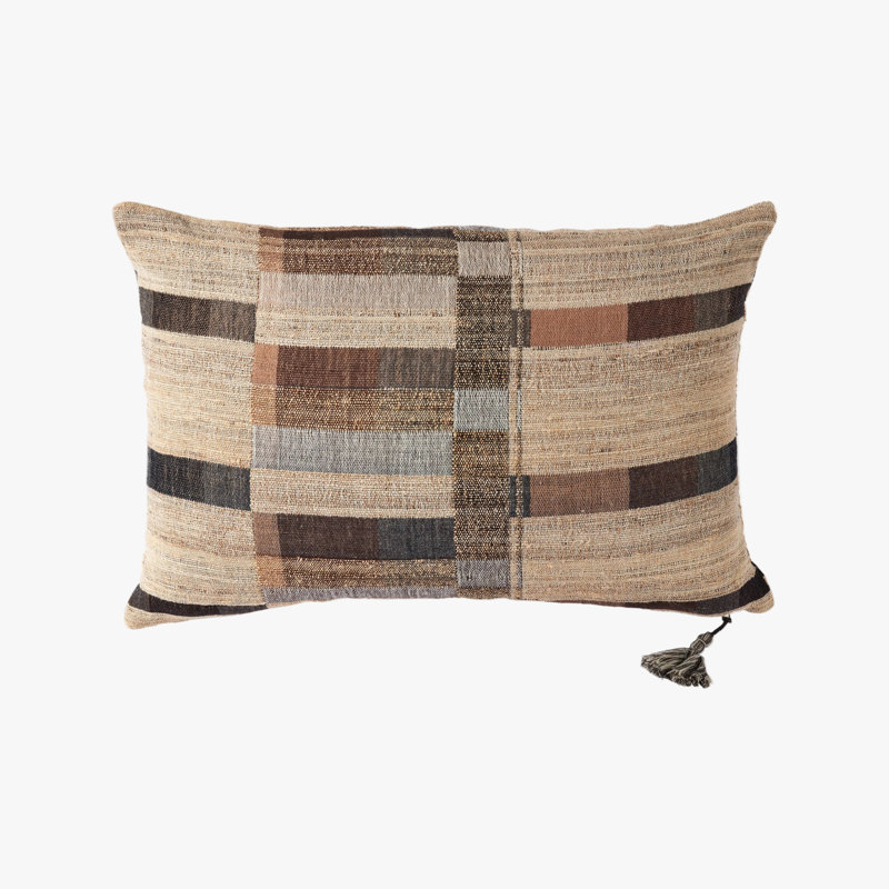 Wool Blend Throw Pillow Cover & Insert, Rectangle 16"H x 24"W