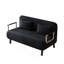 Chaise convertible de 55 pouces, canapé à trois volets avec dossier et coussin réglables, structure en acier robuste pour la maison et le bureau-164804030