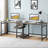 Rushali Metal Base Writing Desk-851952923