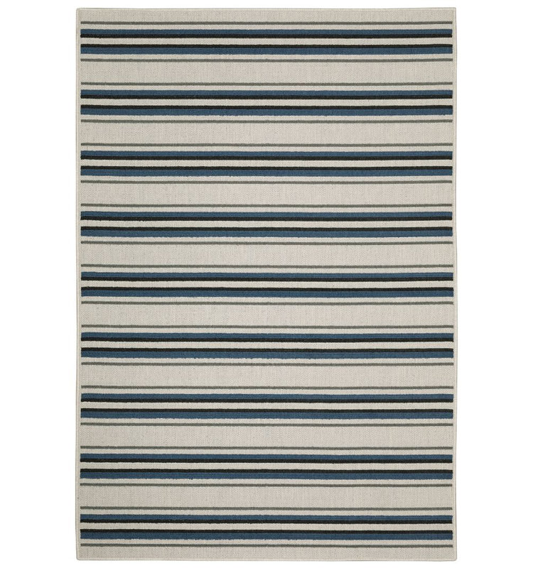 Striped Indoor Rug, Rectangle 5'3" x 7'3"