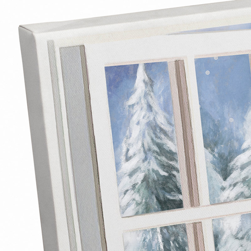 Art sur toile pour fenêtre christmas wonderland Bradyn, H 16 po x l 24 po x P 1,25 po