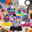 90s Birthday Party Supplies, 12 Pcs 90s Honeycomb Centerpieces for Table Decoration Set