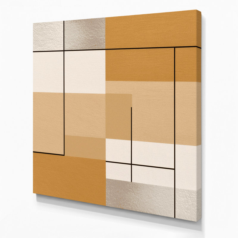 Minimalisme 100, art mural sur toile brune, H 8 po x l 8 po