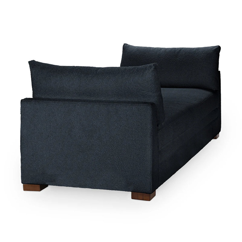 Audrey Upholstered Fabric Daybed, Rise Navy Performance Upholstery