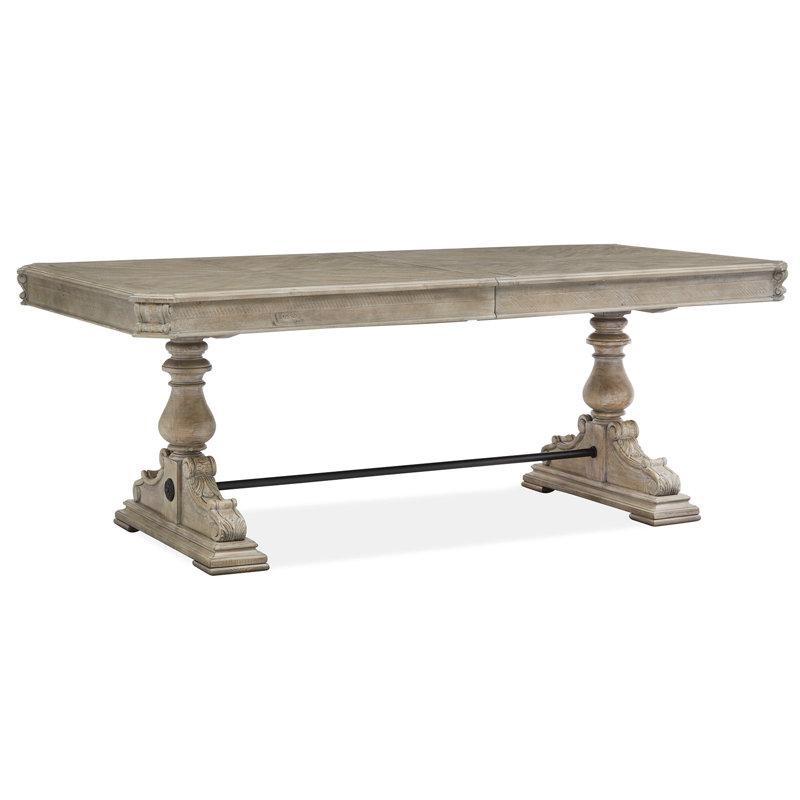 Andromeda Extendable Pine Solid Wood Dining Table