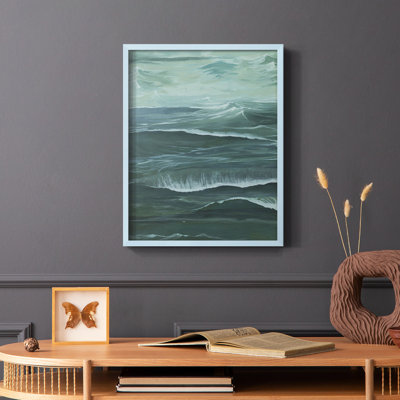 Sandbar Break II, reproduction encadrée - bois massif