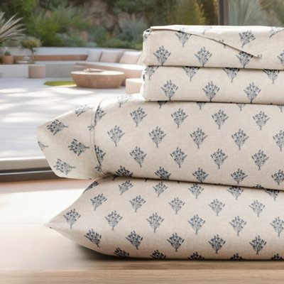 Sheet Set Patterned Microfiber Ultra Soft Bedding