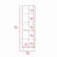 Garde-manger Baleare, cinq tablettes intérieures, quatre pieds-915877204