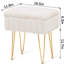 Repose-pieds en velours avec rangement-1041315302