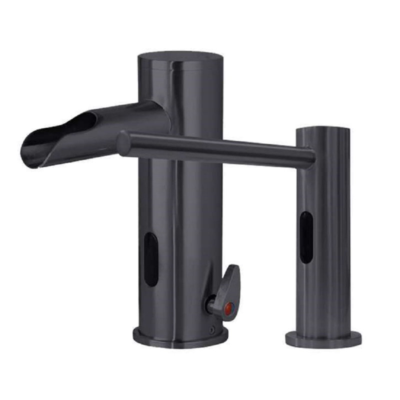 Robinet sans contact à capteur FS10280B avec distributeur de savon assorti noir mat FS10280B