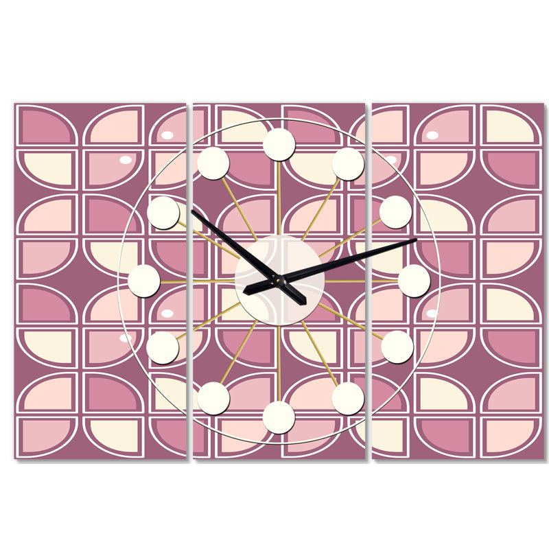 Horloge murale rétro surdimensionné Mid-Century