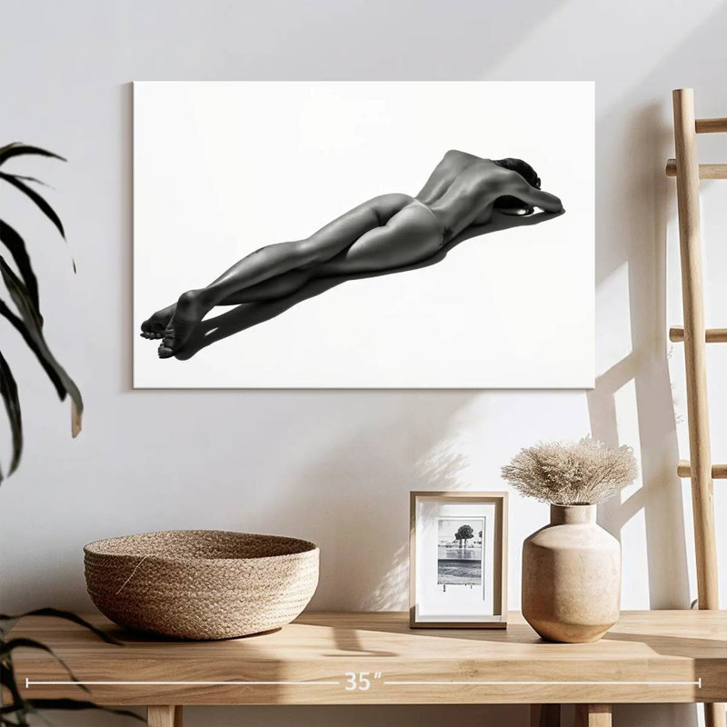 Noir Sunbathing Model, 16" H x 24" W