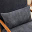 Ensemble de 2 chaises d'appoint rembourrées en bois massif avec coussin Mid-Century-1816320177