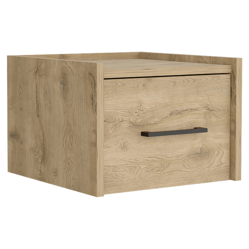 Amadora 2 Drawer Bedside Table, Light Brown