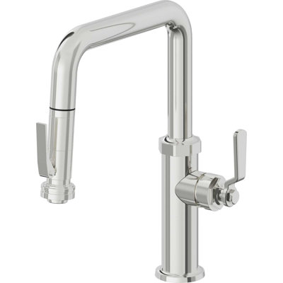 Pull-Down Kitchen Faucet With Squeeze Sprayer - Quad Spout
