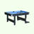 3-in-1 Combination Foldable Table Includes Billiards, Table Tennis, & Dining Table