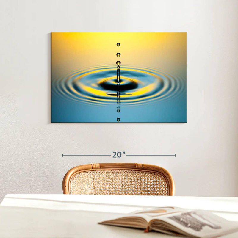 Goutte d'eau illuminée Alvord, H 16 po x l 24 po
