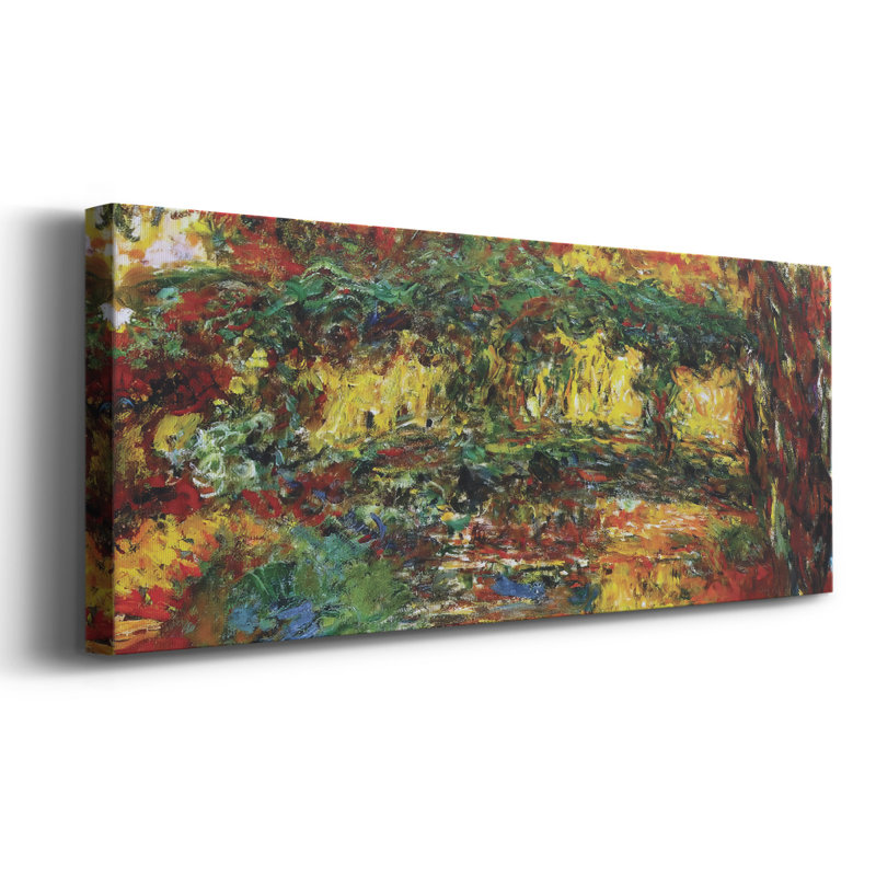 Le pont japonais, sur impression sur toile, H 24 po x l 60 po x P 1,5 po