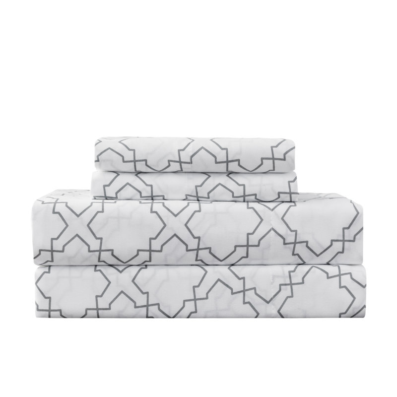 8pc/10pc Pintuck Bed-in-a-Bag, Full Comforter + 10 Additional Pieces, Gray
