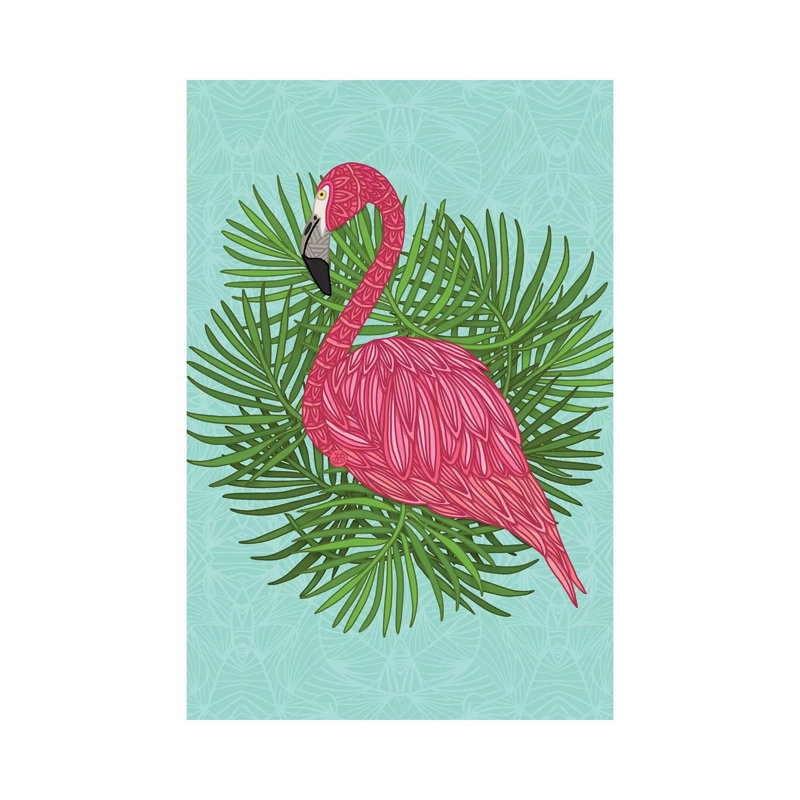 Pink Tropical Flamingo by Angelika Parker - Wrapped Canvas Print, 66.04cm H x 45.72cm W x 1.905cm D