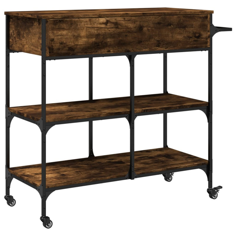 Kitchen Serving Cart, Brown