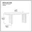 Console Mid-Century moderne en noyer