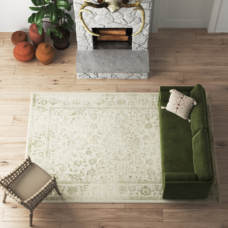 Jacquelyn Floral Area Rug, Rectangle 122 x 183 cm