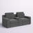 Upholstered Home Theater Seating with Cup Holder