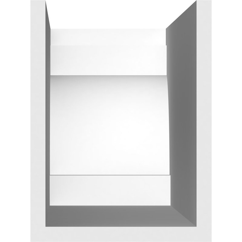 Queue de chevron standard en PVC de qualité architecturale, H 8 po x L 6 po x P 36 po