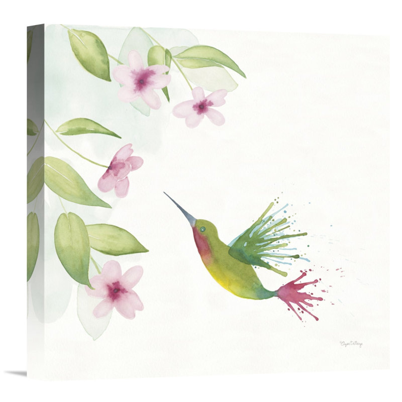 'Flit ' Unframed Giclee On Paper Print, 24in X 24i " Flit " Painting Print, 18" H x 18" W, No Matte, Wrapped Canvas