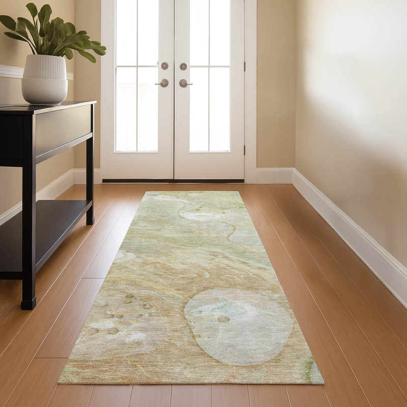 Premium Machine Washable Ralston AMF1941 Abstract Rug, Runner 2'3" x 7'6"