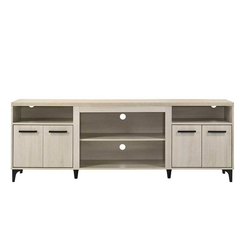 Enzo 70"W Oak Finish 4-Door TV Stand