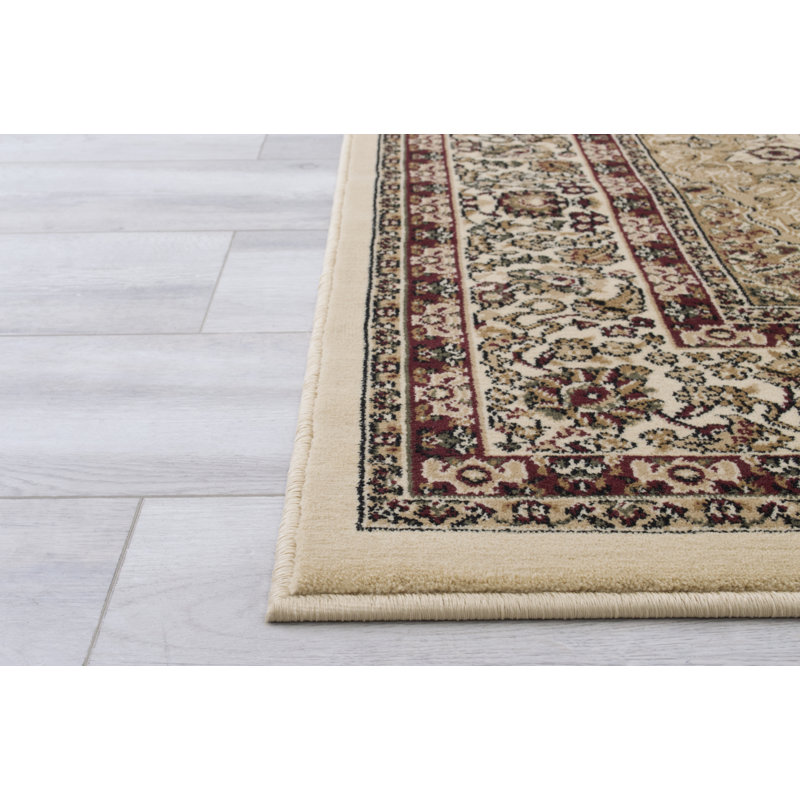Alarah Oriental Area Rug in Ivory/Brown