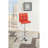 BAR STOOL In Red, Chrome