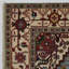 Tapis oriental rouge / bleu en laine / coton 8 pi x 9 pi 11 po Oriental