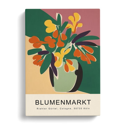 XMKTMKT-160 Cologne Flower Market Exhibition No.1 - Wrapped Canvas