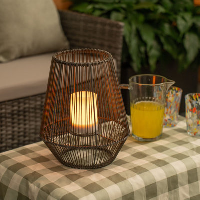 Abdool 30.5cm Solar Powered Integrated LED Outdoor Lantern