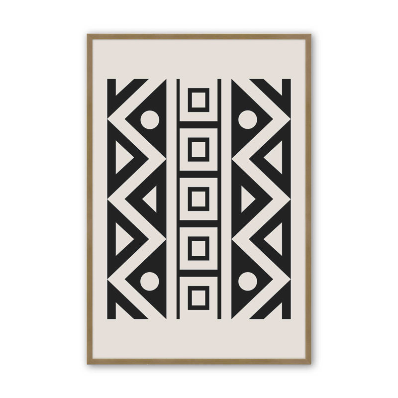 Abstract Heritage I Print, Brushed Gold, 21.25" H x 17.25" W