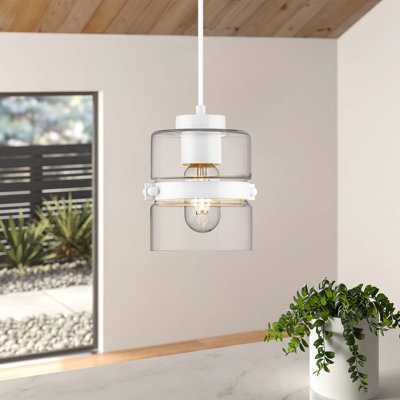 Luminaire suspendu cylindrique à 1 lumière Jiem