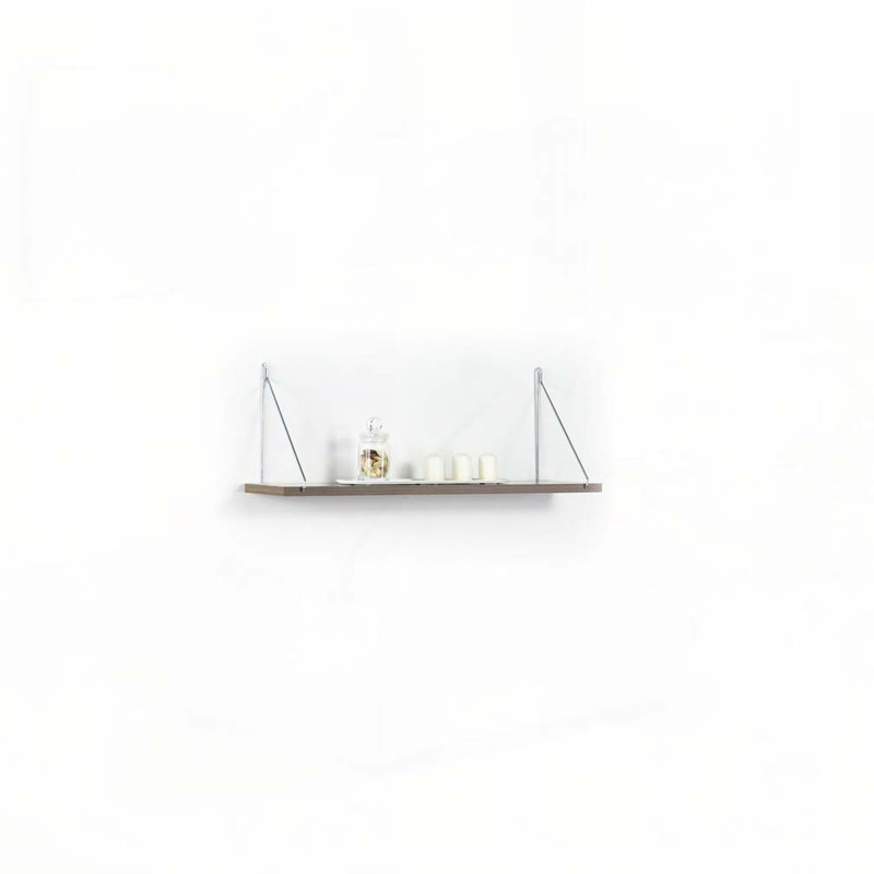 Tablette simple murale flottante Palmer, Blanc