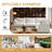 Upholstered Cloud Sofa, Modular Sectional Sofa L-shaped Sofa Filled With Soft Down and Removable Cover for Living Room Bedroom-52357550