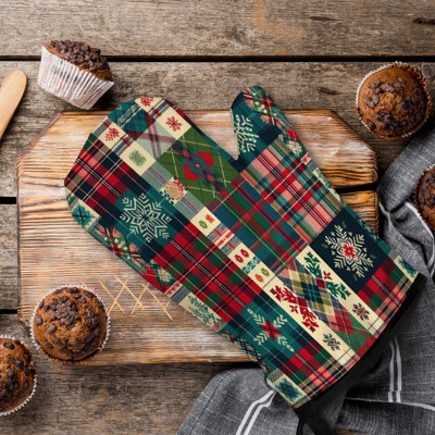 Classic Tartan Grids Oven Mitt Cotton Twill