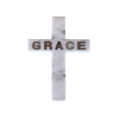 Grace Grace incrustation de marbre blanc