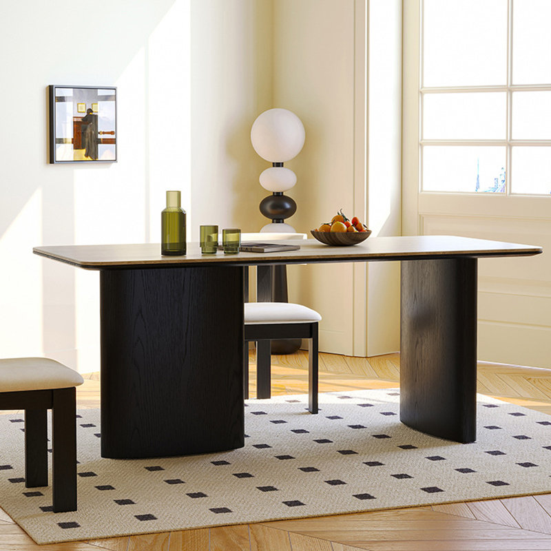 Inesis Solid Wood Base Dining Table, 31.5" W x 70.9" L